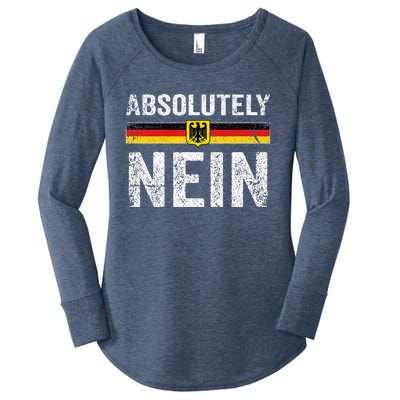 Absolutely Nein Oktoberfest German Flag Women's Perfect Tri Tunic Long Sleeve Shirt