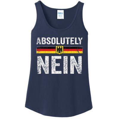 Absolutely Nein Oktoberfest German Flag Ladies Essential Tank