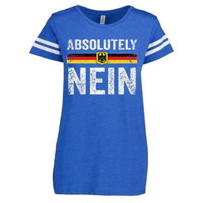 Absolutely Nein Oktoberfest German Flag Enza Ladies Jersey Football T-Shirt