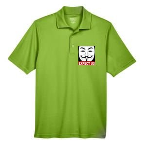 Anonymous Expect Us Internet Men's Origin Performance Pique Polo