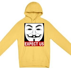 Anonymous Expect Us Internet Premium Pullover Hoodie