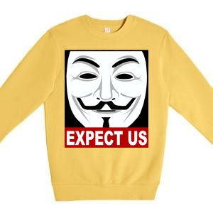 Anonymous Expect Us Internet Premium Crewneck Sweatshirt