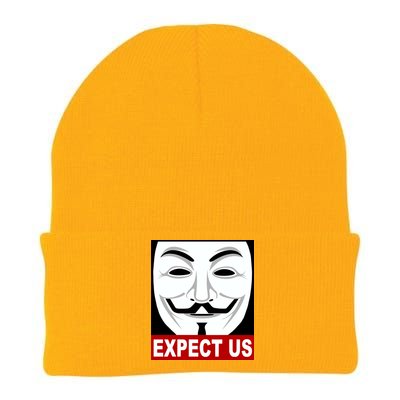 Anonymous Expect Us Internet Knit Cap Winter Beanie