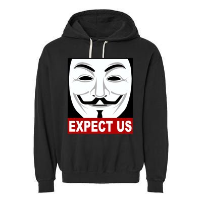 Anonymous Expect Us Internet Garment-Dyed Fleece Hoodie