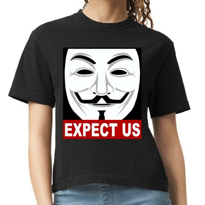 Anonymous Expect Us Internet Comfort Colors Boxy T-Shirt