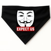 Anonymous Expect Us Internet USA-Made Doggie Bandana