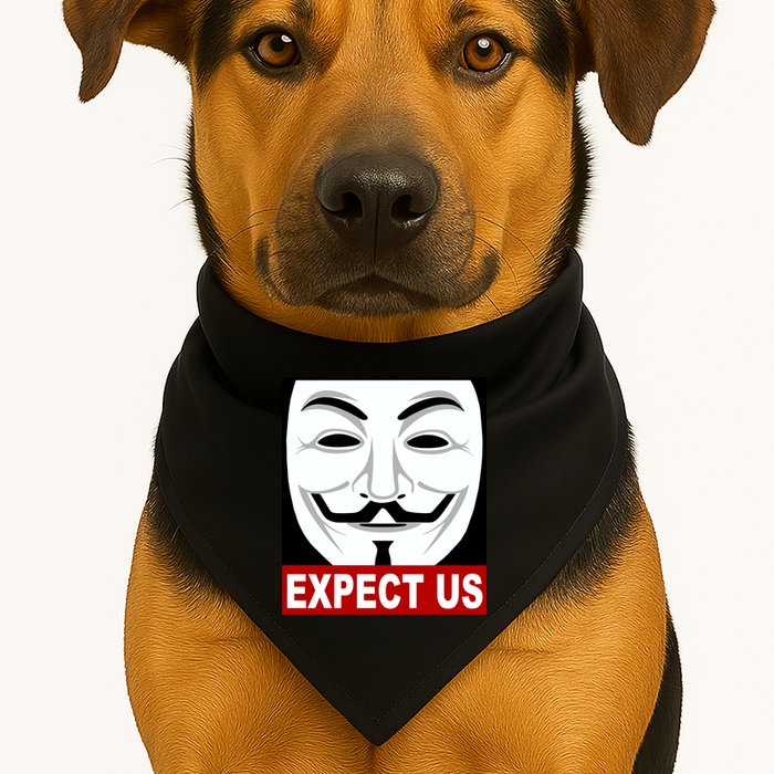 Anonymous Expect Us Internet USA-Made Doggie Bandana