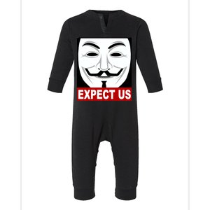 Anonymous Expect Us Internet Infant Fleece One Piece