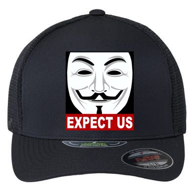 Anonymous Expect Us Internet Flexfit Unipanel Trucker Cap