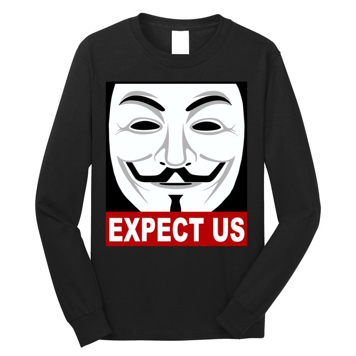 Anonymous Expect Us Internet Long Sleeve Shirt