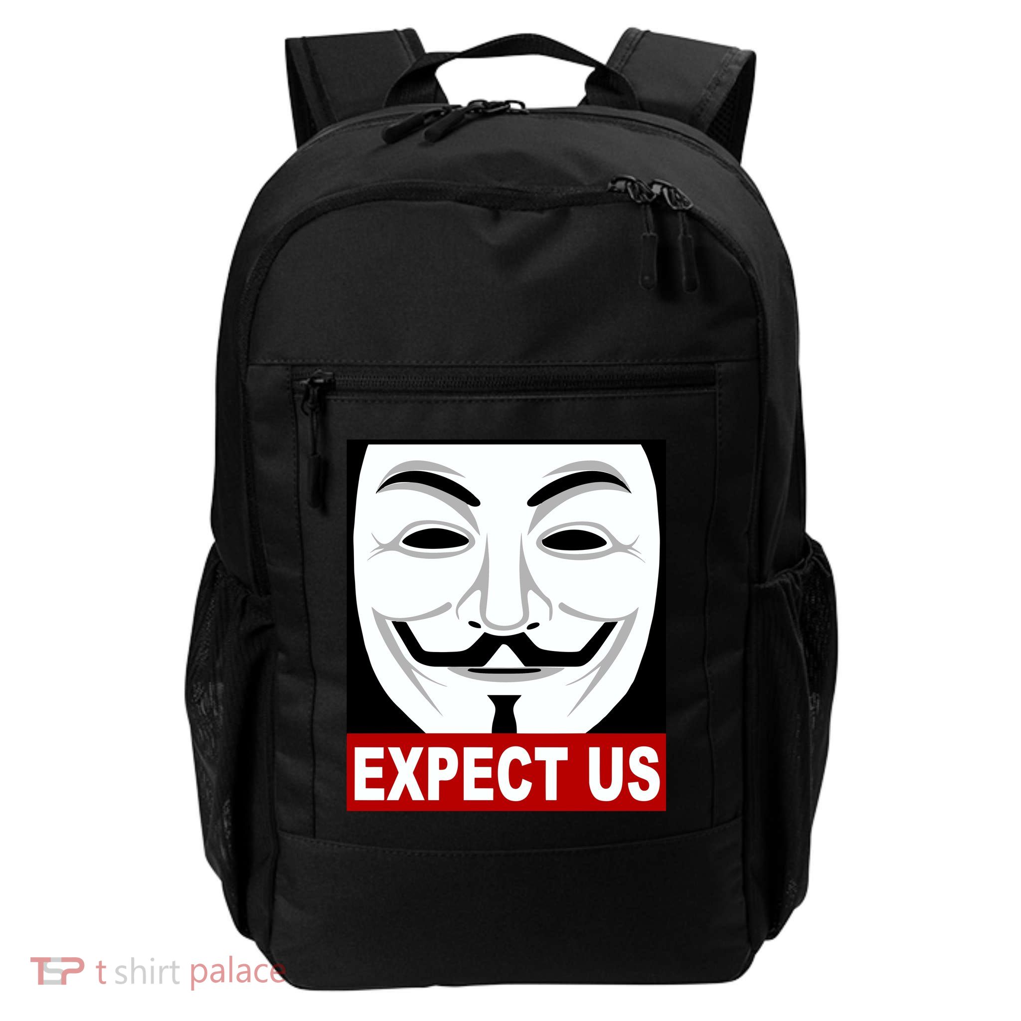 Anonymous Expect Us Internet Daily Commute Backpack