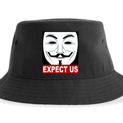 Anonymous Expect Us Internet Sustainable Bucket Hat