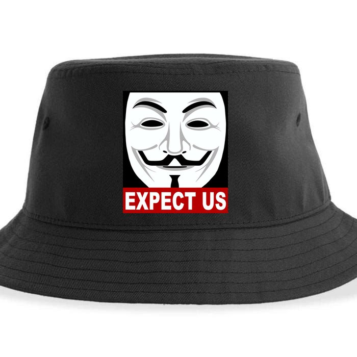 Anonymous Expect Us Internet Sustainable Bucket Hat
