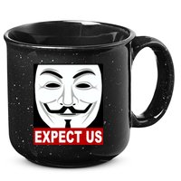 Anonymous Expect Us Internet 15oz Campfire Ceramic Mug