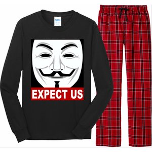 Anonymous Expect Us Internet Long Sleeve Pajama Set