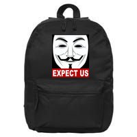 Anonymous Expect Us Internet 16 in Basic Backpack