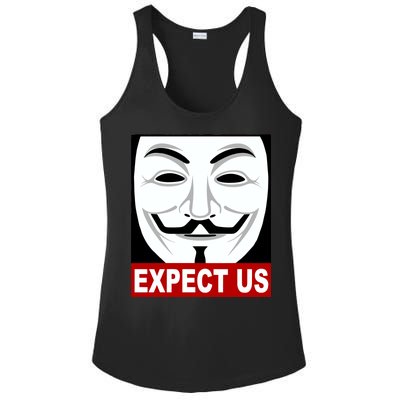 Anonymous Expect Us Internet Ladies PosiCharge Competitor Racerback Tank