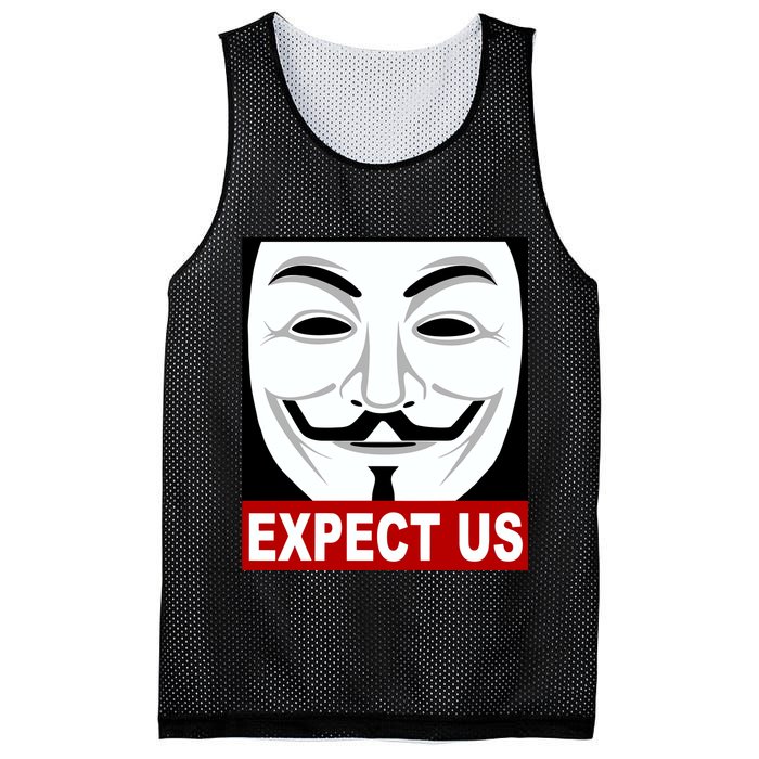 Anonymous Expect Us Internet Mesh Reversible Basketball Jersey Tank