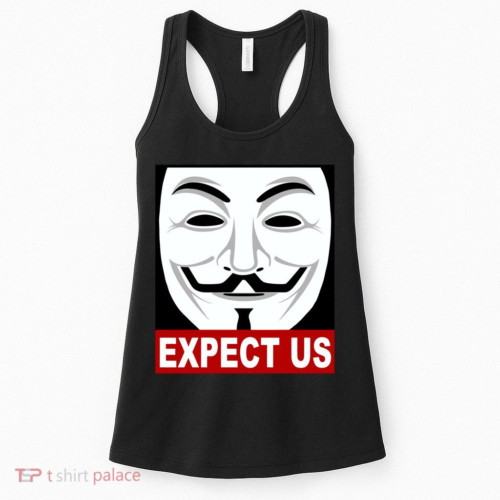 Anonymous Expect Us Internet Womens Tank Top
