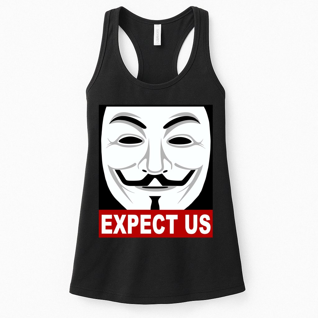 Anonymous Expect Us Internet Womens Tank Top
