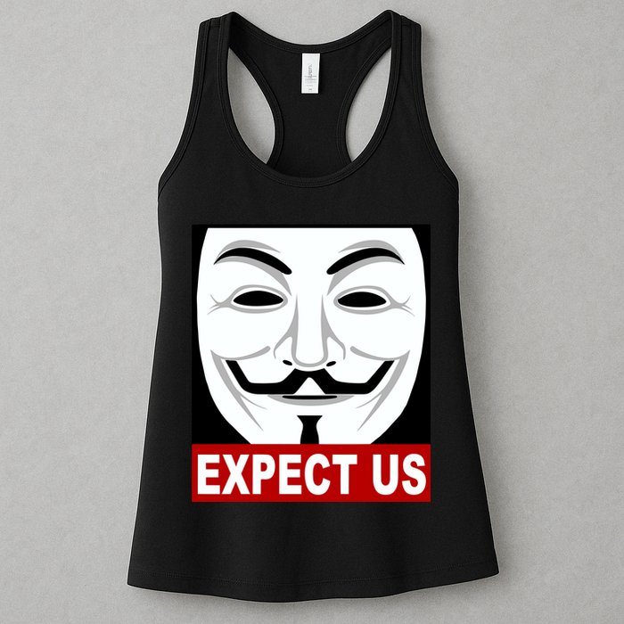 Anonymous Expect Us Internet Womens Tank Top
