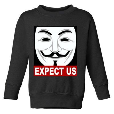 Anonymous Expect Us Internet Toddler Sweatshirt
