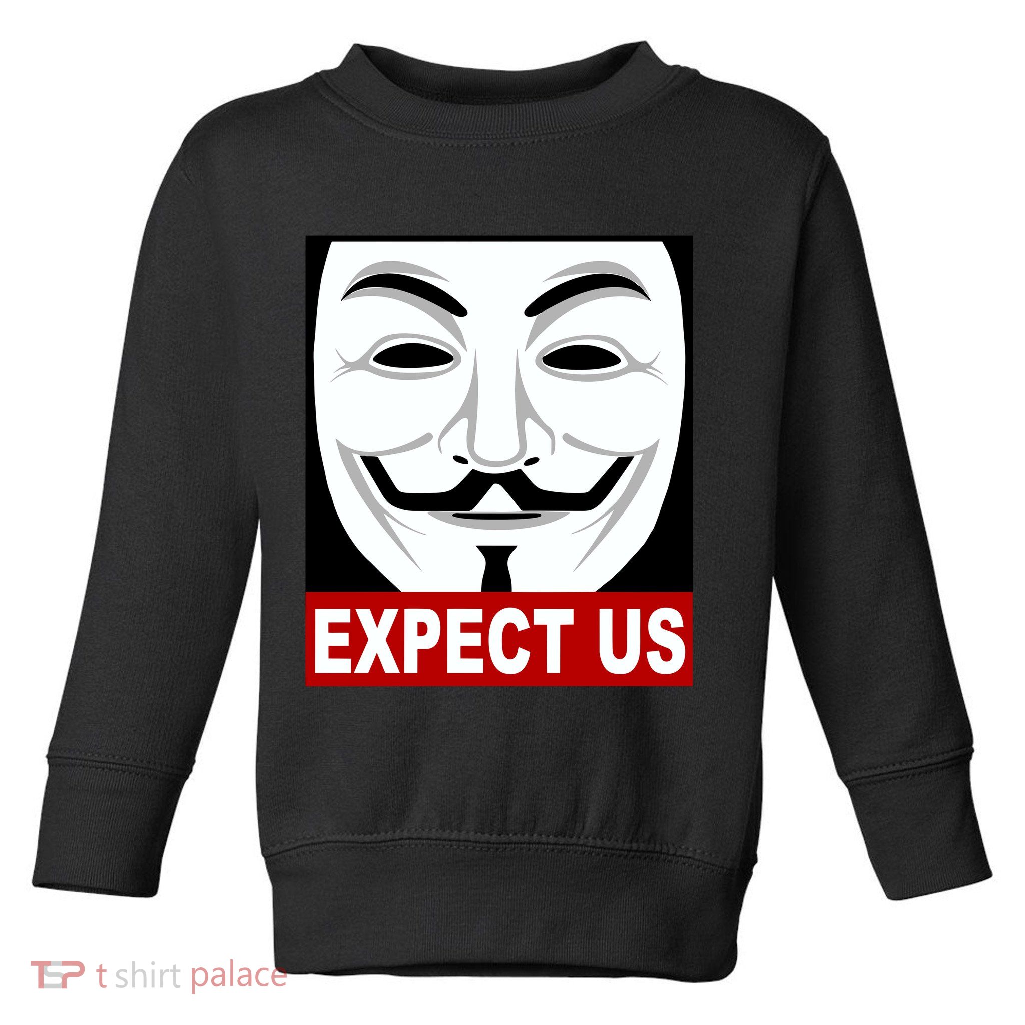 Anonymous Expect Us Internet Toddler Sweatshirt