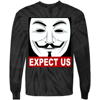 Anonymous Expect Us Internet Tie-Dye Long Sleeve Shirt