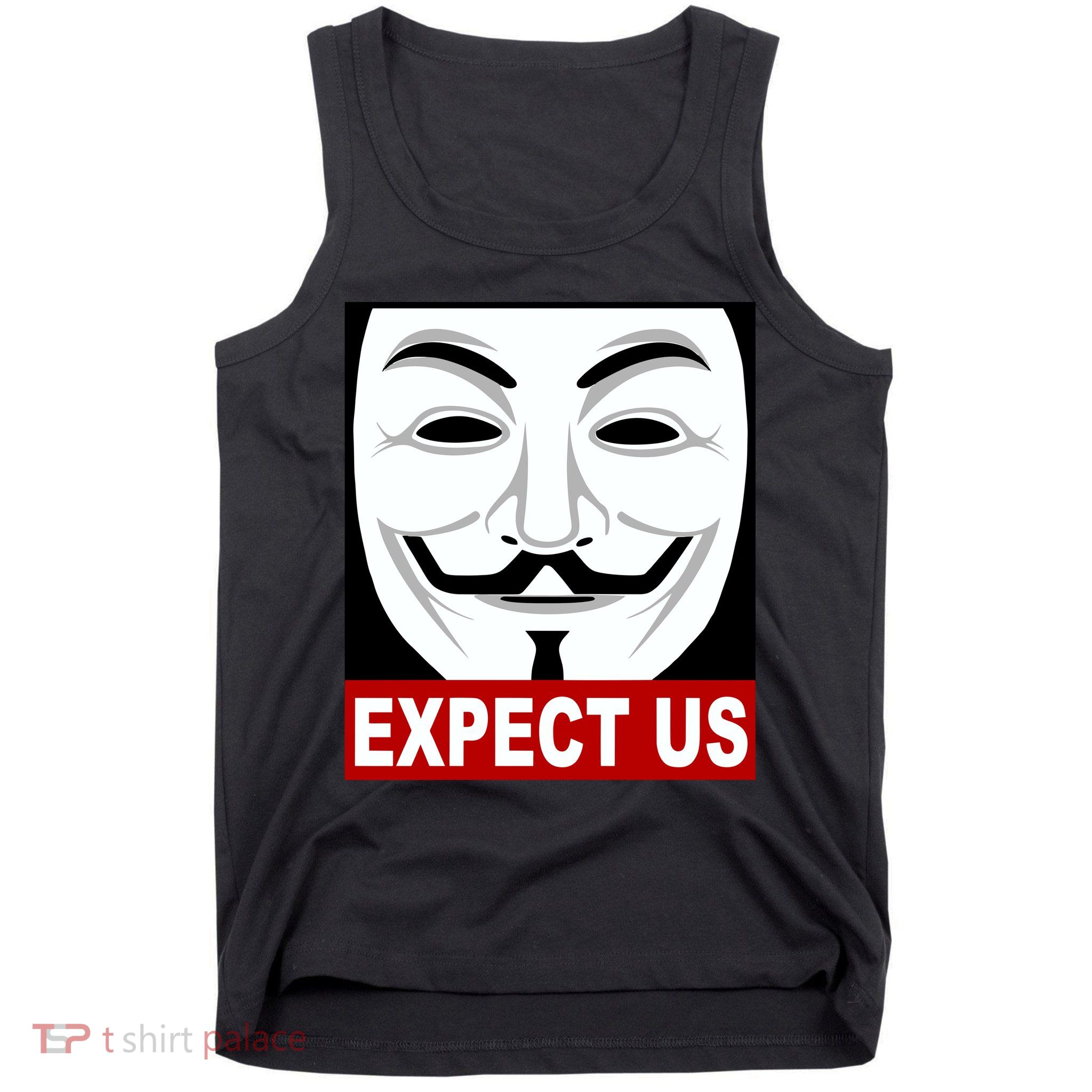 Anonymous Expect Us Internet Tank Top