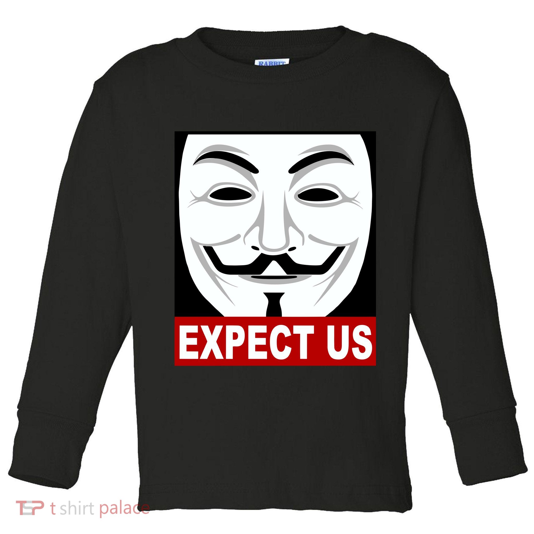 Anonymous Expect Us Internet Toddler Long Sleeve Shirt
