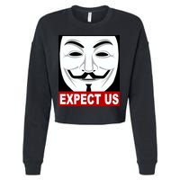 Anonymous Expect Us Internet Cropped Pullover Crew