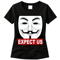 Anonymous Expect Us Internet Womens T-Shirt