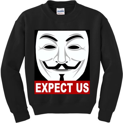 Anonymous Expect Us Internet Kids Sweatshirt