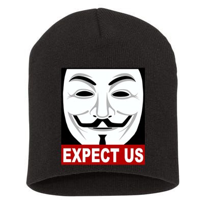 Anonymous Expect Us Internet Short Acrylic Beanie