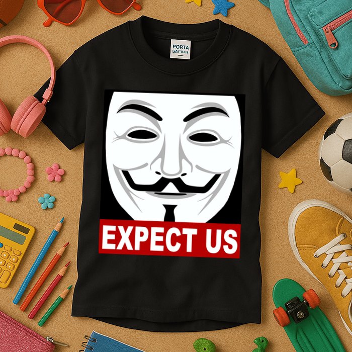 Anonymous Expect Us Internet Kids T-Shirt