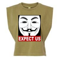 Anonymous Expect Us Internet Garment-Dyed Women's Muscle Tee