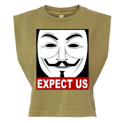 Anonymous Expect Us Internet Garment-Dyed Women's Muscle Tee