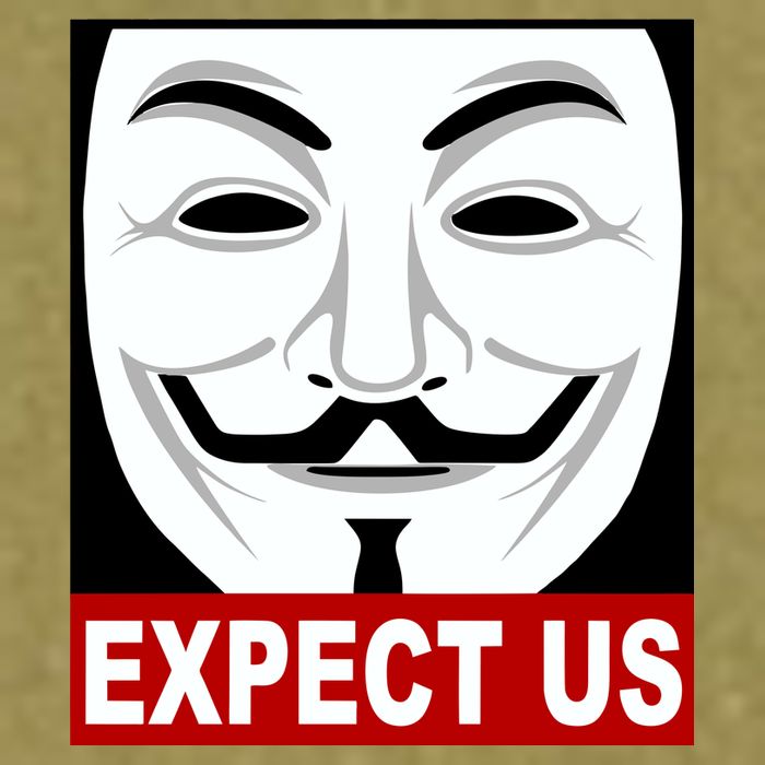 Anonymous Expect Us Internet Garment-Dyed Women's Muscle Tee