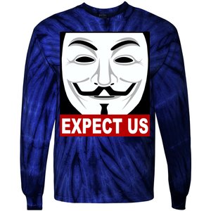 Anonymous Expect Us Internet Tie-Dye Long Sleeve Shirt