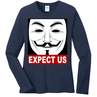 Anonymous Expect Us Internet Ladies Long Sleeve Shirt