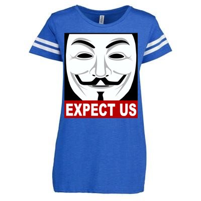 Anonymous Expect Us Internet Enza Ladies Jersey Football T-Shirt