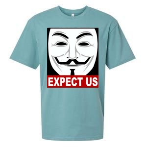 Anonymous Expect Us Internet Sueded Cloud Jersey T-Shirt