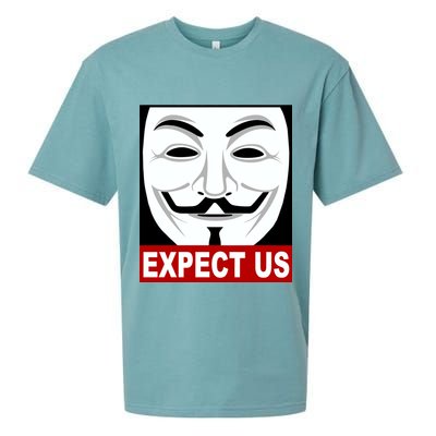 Anonymous Expect Us Internet Sueded Cloud Jersey T-Shirt