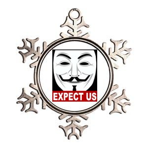 Anonymous Expect Us Internet Metallic Star Ornament