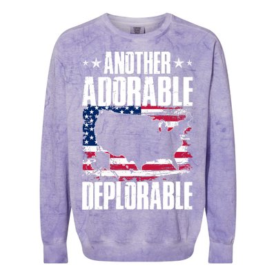 Another Adorable Deplorable Pro Trump Colorblast Crewneck Sweatshirt