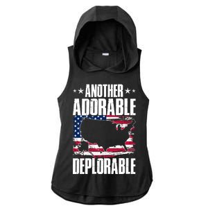 Another Adorable Deplorable Pro Trump Ladies PosiCharge Tri-Blend Wicking Draft Hoodie Tank