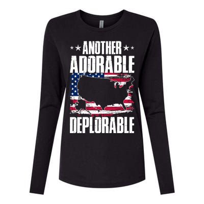 Another Adorable Deplorable Pro Trump Womens Cotton Relaxed Long Sleeve T-Shirt