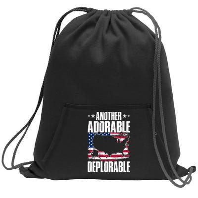 Another Adorable Deplorable Pro Trump Sweatshirt Cinch Pack Bag