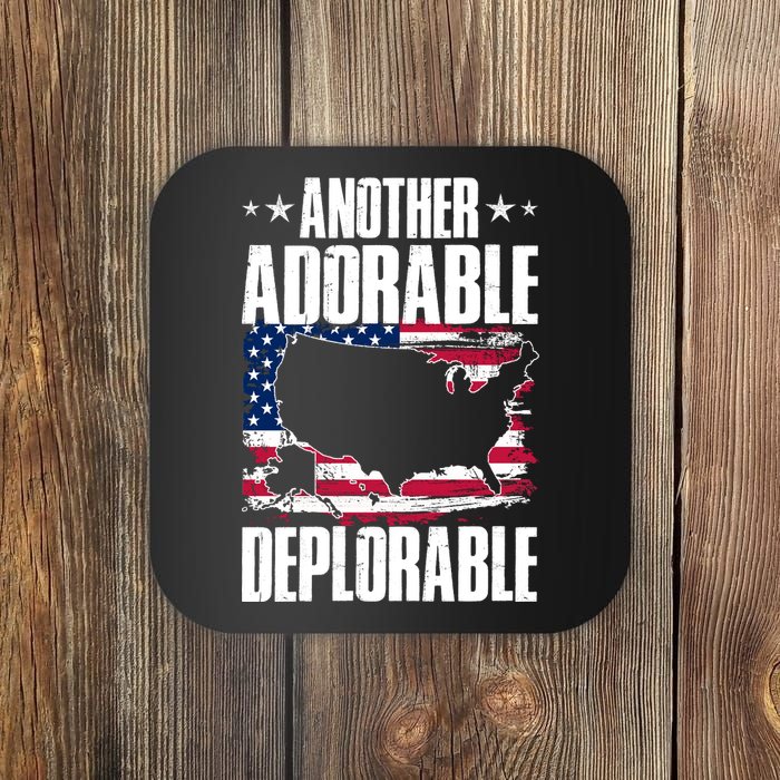 Another Adorable Deplorable Pro Trump Coaster