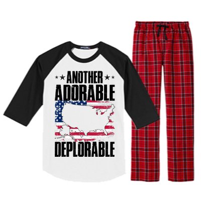 Another Adorable Deplorable Pro Trump Raglan Sleeve Pajama Set